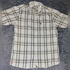 Quicksilver brand Boy's Size M Button Down EUC